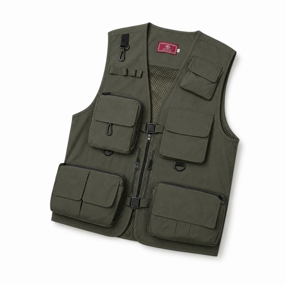 Fishing Vest - Gilet da Pesca Impermeabile Casual, Gilet
