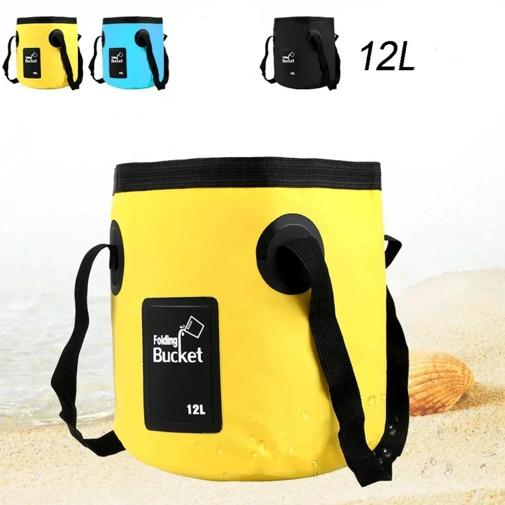 Fishing Bag Waterproof - Secchio da Pesca Pieghevole 12L/20L, Contenitore