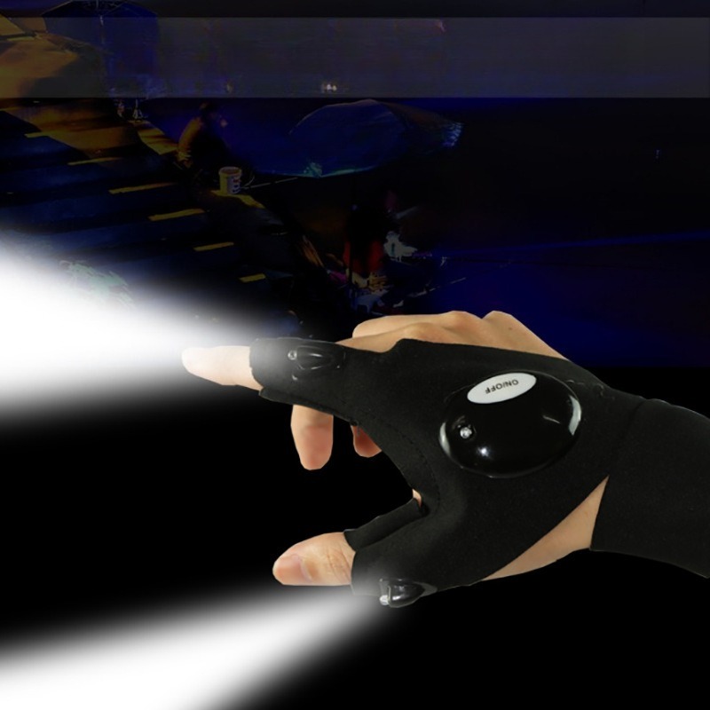 Fishing Gloves - Torcia a LED Guanti da pesca