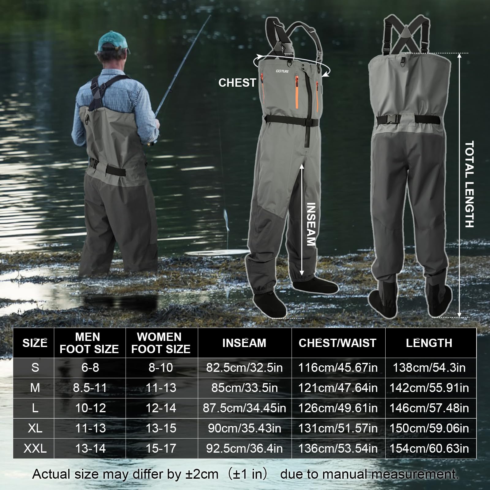 Goture Trampolieri da pesca a  - Fishing Waders recensione e prezzo
