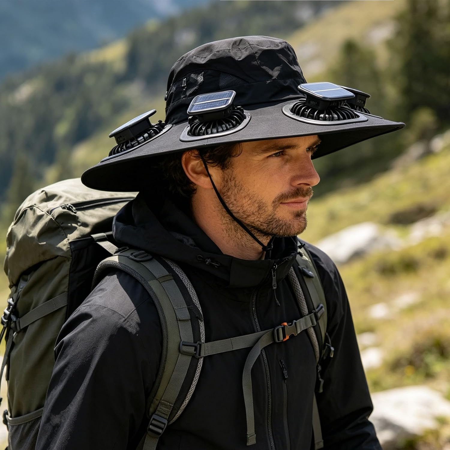 Cappello con 6 ventole solari, - Fishing Hat recensione e prezzo