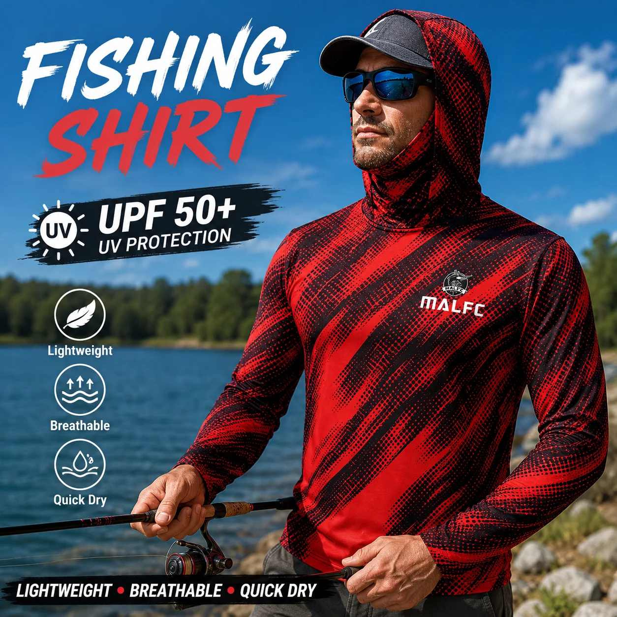 Maglia da pesca a maniche lung - Fishing Mask Sun Protection recensione e prezzo