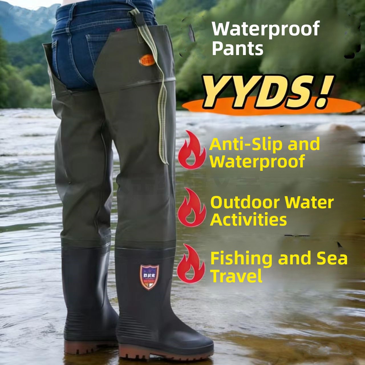 Stivali da pioggia sopra il gi - Fishing Pants Waterproof recensione e prezzo