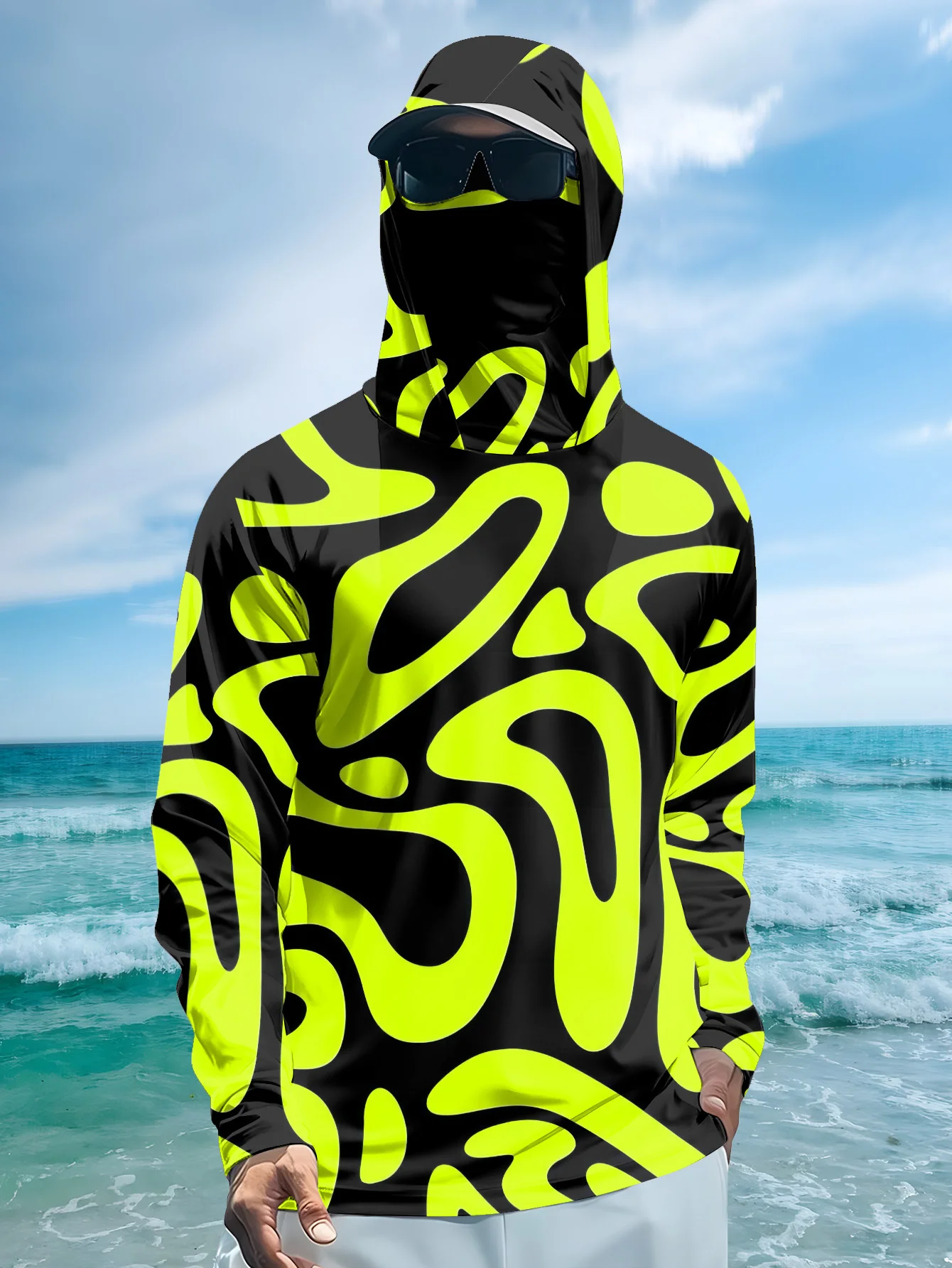 Maglia da pesca da uomo con ca - Fishing Mask Sun Protection recensione e prezzo